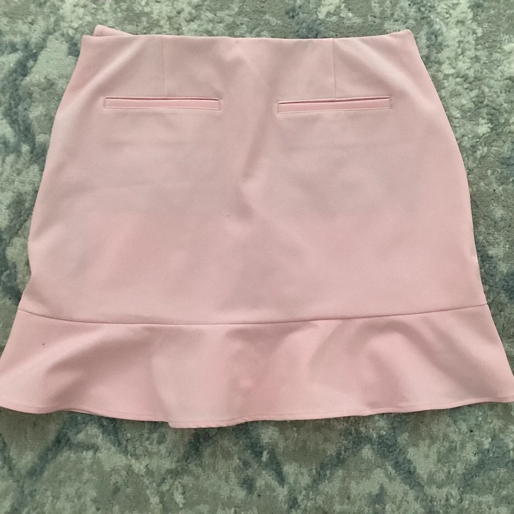 NEW POLO GOLF Ralph Lauren Flounce Solid Pink Ruffled Skort Skirt Womens Sz S